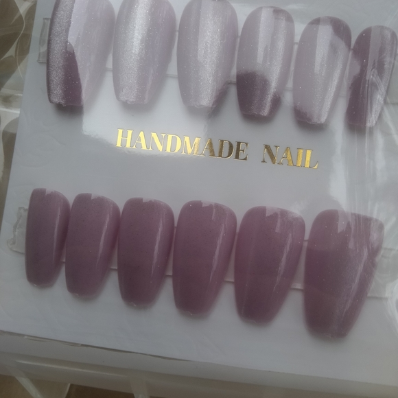 Pink Handmade Nail Set - Picture 2 of 2